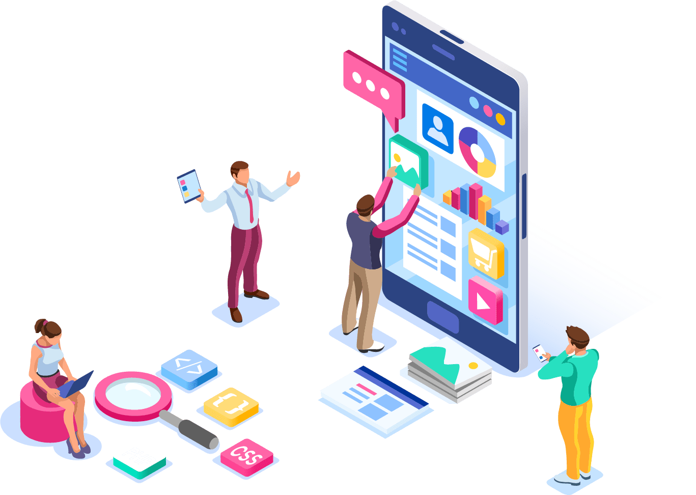 App Development Illustration